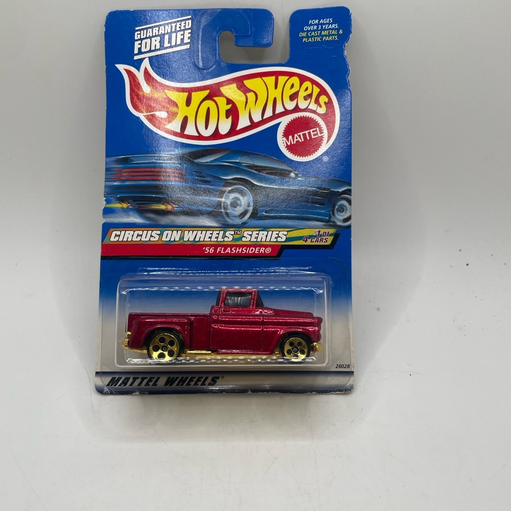 HOT WHEELS 2000 RED 56 FLASHSIDER CIRCUS ON WHEELS SERIES #25
